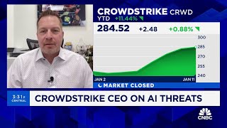 Crowdstrike CEO on dark AI Youre going to see more cybercrime happening quicker than ever before [upl. by Milburr]