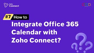 Integrating Office 365 Calendar with Zoho Connect [upl. by Ynottirb]