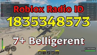 Belligerent Roblox Radio CodesIDs [upl. by Farron313]