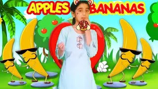 Apples and bananas  I like to eat apples and bananas  Kids song  Nursery rhyme  Areeka rhymes [upl. by Nylidnam101]