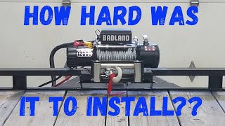 How To Install A Winch On Your Trailer Harbor Freight 12000 Pound Winch [upl. by Ledeen]