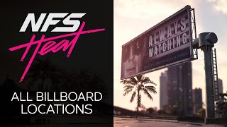 NFS HEAT  ALL BILLBOARD LOCATIONS [upl. by Arutnev]