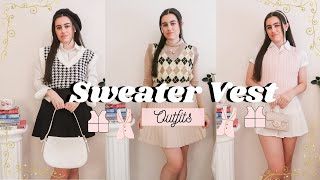 Sweater Vest Outfits [upl. by Raquel]