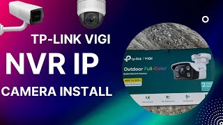 TPLINK IP VIGI Surveillance CCTVampNVRHow to Installation in Telugu [upl. by Ultann]