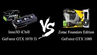 Inno 3D iChill 1070 Ti VS Zotac FE 1080 for Batman Arkham Knight [upl. by Welker]