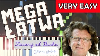 🎹Zacznij od Bacha Zbigniew Wodecki  Piano Tutorial MEGA ŁATWA wersja 🎵 NUTY W OPISIE 🎼 [upl. by Iah]