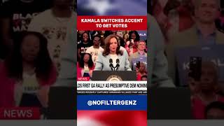 Kamala Switches Accent to get Votes in Georgia kamalaharris kamala [upl. by Seaddon]