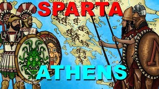 Athens vs Sparta Peloponnesian War explained in 6 minutes [upl. by Sidonnie242]