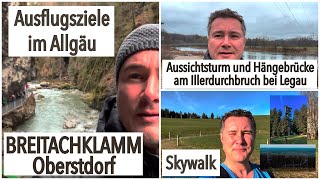 Ausflugsziele mit der Familie im Allgäu  Breitachklamm Oberstdorf  Skywalk Allgäu  Hängebrücke [upl. by Blankenship]