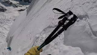 Descente à ski de lAiguille Blanche de Peuterey [upl. by Nairod]