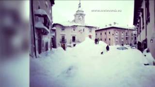 Capracotta Italy sees 100 inches of snow in 18 hours [upl. by Akined]