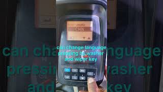 Kobelco SK2008 Monitor Access Procedure For Language Changing [upl. by Lacsap]