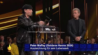 Peter Maffay Auszeichnung Lebenswerk Goldene Henne 2024 [upl. by Jezebel]