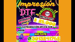 IMPRESION DTF Y UV DTF [upl. by Hanoj]