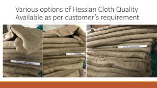 Hessian Cloth [upl. by Odla]