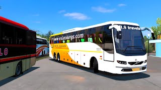 Volvo bus drive indian roads  Euro truck simulator 2  eurotrucksimulator2 [upl. by Allebasi]