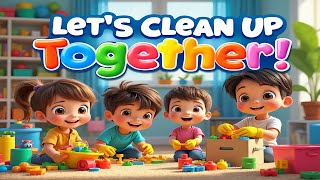 Let’s Clean Up Together  Fun Kids Cleanup Song  Learn to Tidy Up with Music [upl. by Enilasor]