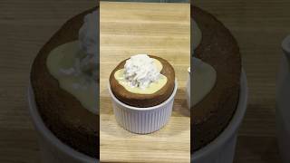 Chocolate Soufflé 🍫 with Crème Anglaise and Chantilly Cream [upl. by Mikihisa]