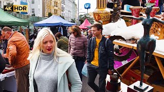 Walk Through Vienna’s Largest Street Food Market The Naschmarkt amp The Flea Market  Austria  4K [upl. by Stanwin640]