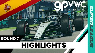 2024 Superleague Spanish Grand Prix HIGHLIGHTS  ROUND 7  GPVWC Sim Racing [upl. by Aretha787]