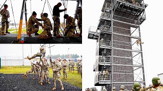 US TROOPS TAKE ON CHALLENGING Air Assault Course in Germany [upl. by Pontone285]