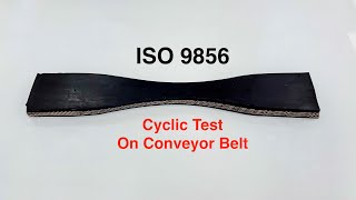 ISO 9856  Cyclic Test on Conveyor Belt  Elastic amp Permanent Elongation Measurement [upl. by Ahsinrat]