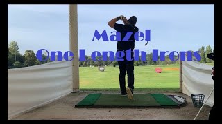 My New One Length Irons from Mazel Review  Range Session [upl. by Enahpets]