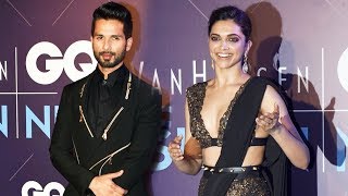 Padmavati Couple Deepika And Shahid At GQ Fashion Nights 2017  Rani Padmavati And Ratan Singh [upl. by Yseulta881]