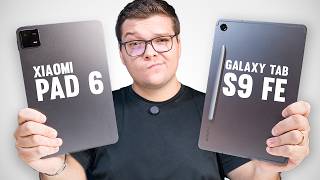 Xiaomi PAD 6 vs Galaxy TAB S9 FE qual melhor TABLET Comparativo [upl. by Adnarb]