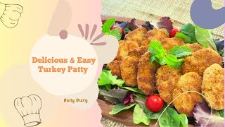 This Juicy TURKEY PATTY recipe is tasty healthy and easy to make [upl. by Torbert]