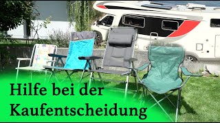 Der quotbestequot Campingstuhl für das Reisen mit Wohnmobil  Für welchen Stuhl wir uns entschieden haben [upl. by Neve71]