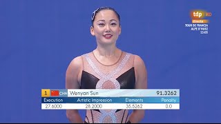 Todo Sincro Solo Técnido Wenyan Sun Mundial Kazan 2015 [upl. by Alatea989]