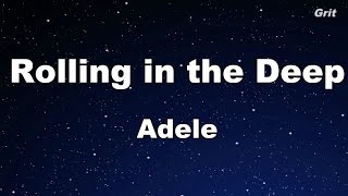 Rolling in the Deep  Adele Karaoke【With Guide Melody】 [upl. by Kegan]