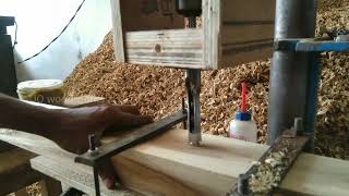 Tool hacks Square Mortise in drill press machine [upl. by Nirre147]