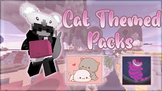 Cat Texture Packs  Solo Bedwars Commentary [upl. by Valenka]