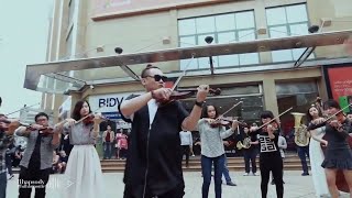 Flash Mob  Performing Pirates of the Caribbean theme song in plaza🎵💃🏽 [upl. by Noillimaxam]