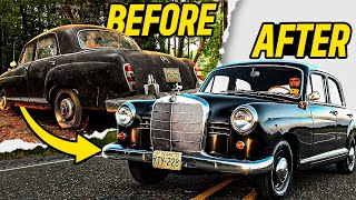 First Start In 50 Years  Amazing Transformation 1960 Mercedes Benz 190B  RESTORED [upl. by Dlaniger]