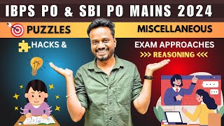 MASTER REASONING🛑  IBPS PO amp SBI PO MAINS 2024  PUZZLES amp MISCELLANEOUS  MANI SIR [upl. by Fraze494]