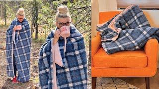 How to sew the EASIEST BLANKET EVER [upl. by Tollmann217]