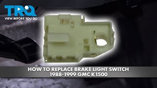 How to Replace Brake Light Switch 19881999 GMC K1500 [upl. by Tonnie]