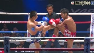 Muay Thai  Muangthai vs Yodlekpet เมืองไทย vs ยอดเหล็กเพชร Lumpini Stadium Bangkok 5517 [upl. by Ahsemrak738]