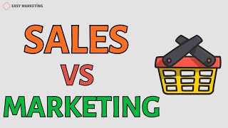 Sales vs Marketing What is the difference between sales and marketing [upl. by Mittel]