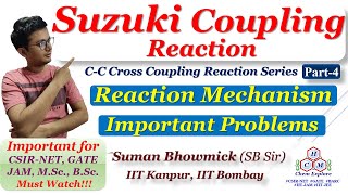 Suzuki Coupling Reaction  Suzuki Coupling Reaction Mechanism  With Problems CSIRNET GATE [upl. by Kory87]