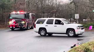 Yaphank Fire Department Santa Parade 121723 [upl. by Biamonte]