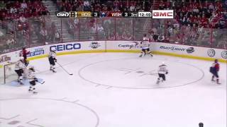 NHL HatTrick Mathieu Perreault vs Boston  Capitals CSN [upl. by Fonz]