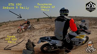 Looks like Dakar Honda CB500X Rally Raid KTM 690 Rally Husqvarna 701 LR Rally Honda CRF250 Rally [upl. by Spearman]