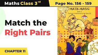 Match the Right Pairs  Jugs and Mugs  Class 3 Maths Chapter 11  Math Magic Book Pg No156159 [upl. by Rolo]