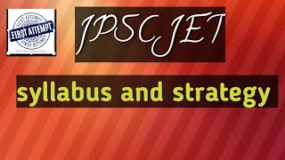 jpsc JET syllabus strategy complete roadmap [upl. by Omrellug]