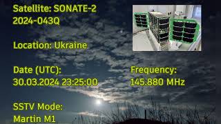 SONATE2 SSTV Broadcast [upl. by Aneri]