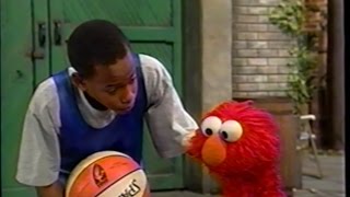 Sesame Street 3814 Elmo Plays Basketball with Miles [upl. by Aleacem]